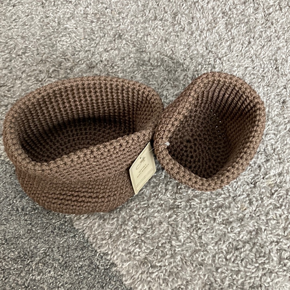 Set of 2 soft baskets